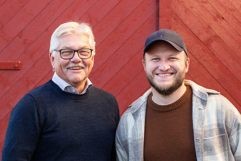 Director Rune Aasen and Chairman Sindre Rabben Tronstad are pleased with this year's budget, which prioritize student finances and student health.